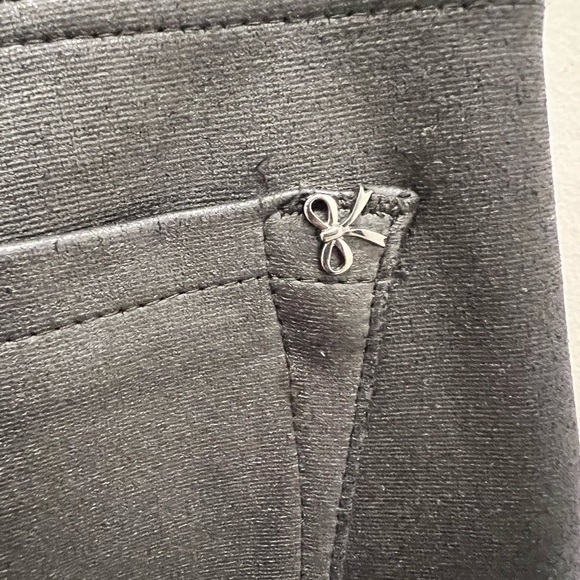 Nanette LEPORE | Black Faux Leather Jeggings Size 2 - Picture 5 of 5